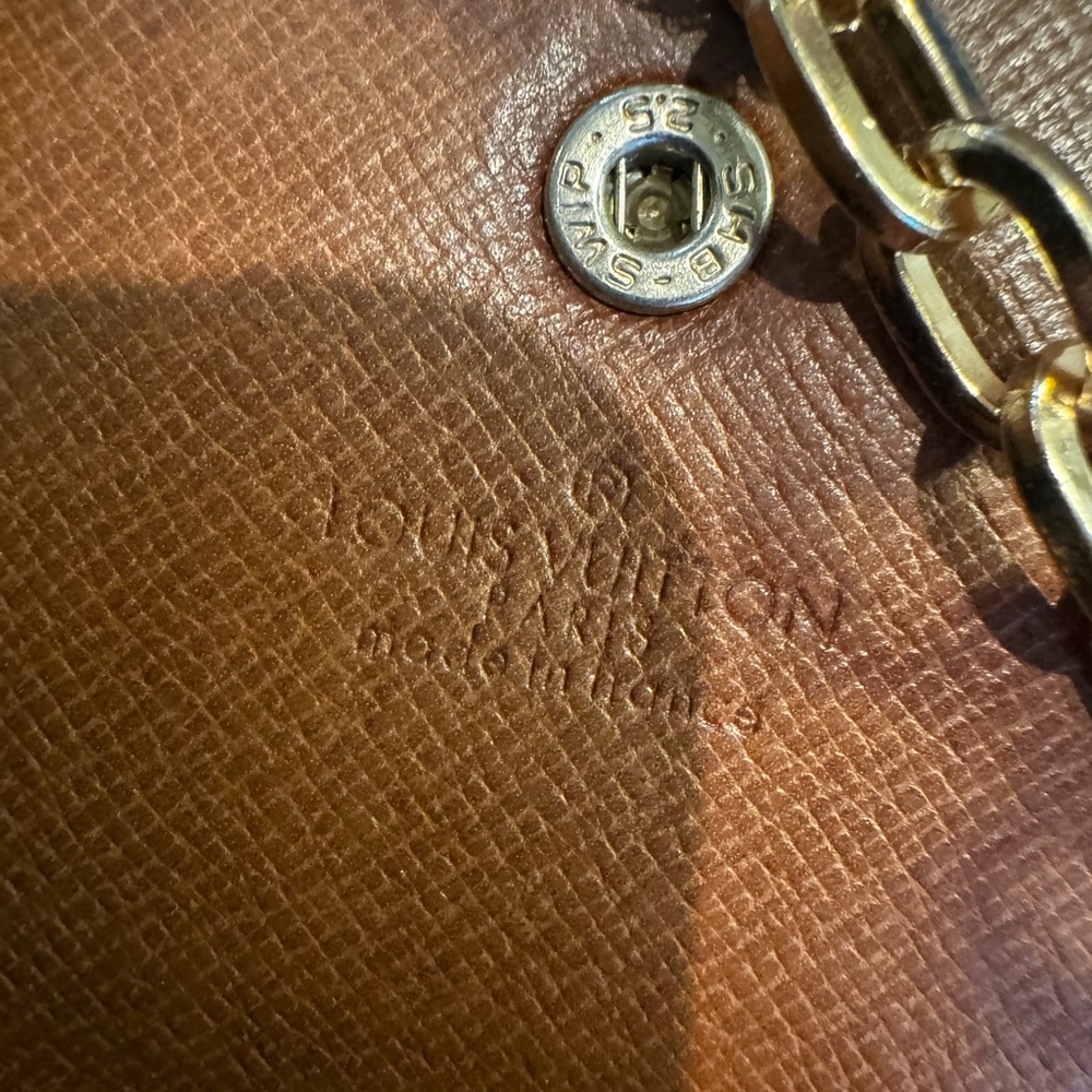 Louis Vuitton monogram long Sarah wallet converted to Crossbody vintage - Picture 13 of 15